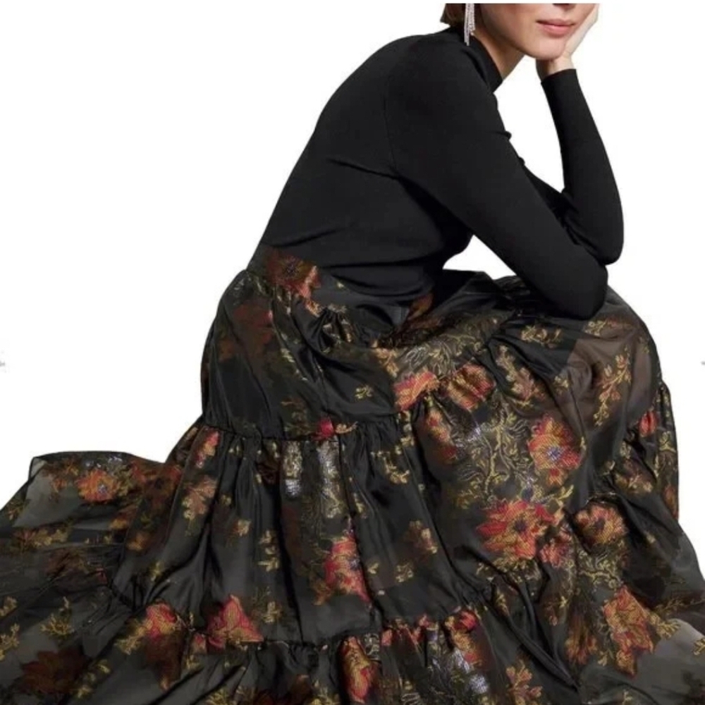 🔥Ted Baker London Audria Tiered Midi Skirt
